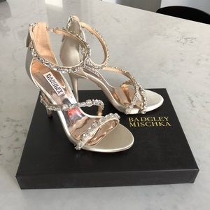 Badgley Mischka Embellished Crystal Heels